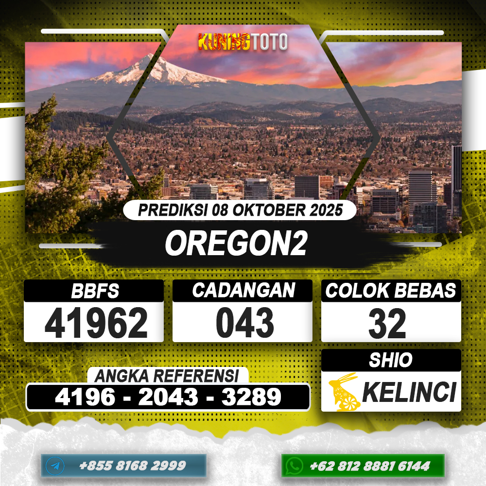 PREDIKSI OREGON2 08 OKTOBER 2025 | PREDIKSI TOGEL KUNINGTOTO