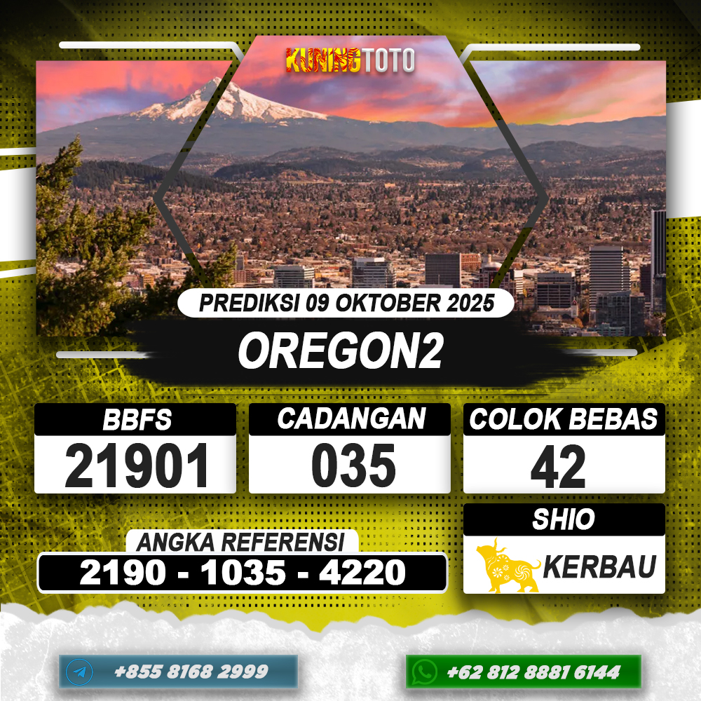 PREDIKSI OREGON2 09 OKTOBER 2025 | PREDIKSI TOGEL KUNINGTOTO