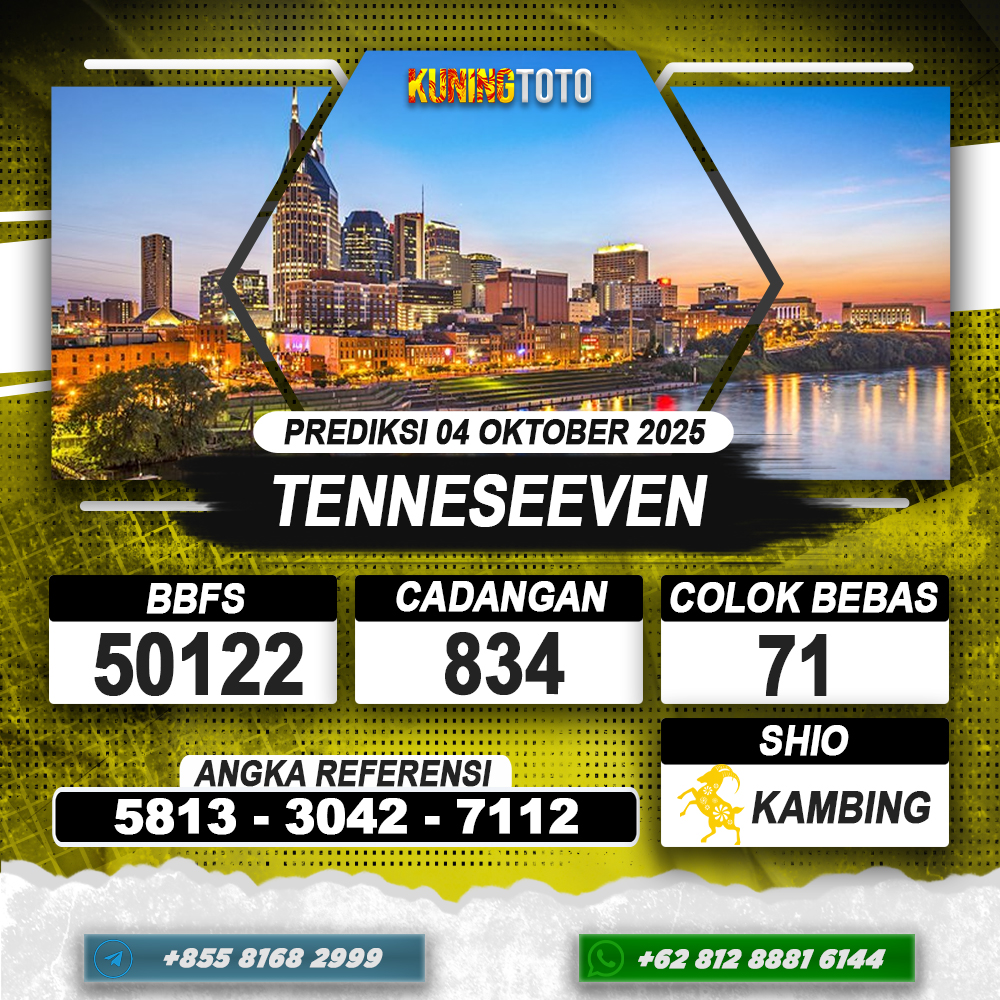 PREDIKSI TENNESEEVEN 04 OKTOBER 2025 | PREDIKSI TOGEL KUNINGTOTO