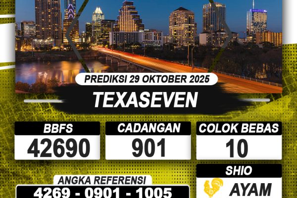 PREDIKSI TEXASEVEN 29 OKTOBER 2025 | PREDIKSI TOGEL KUNINGTOTO
