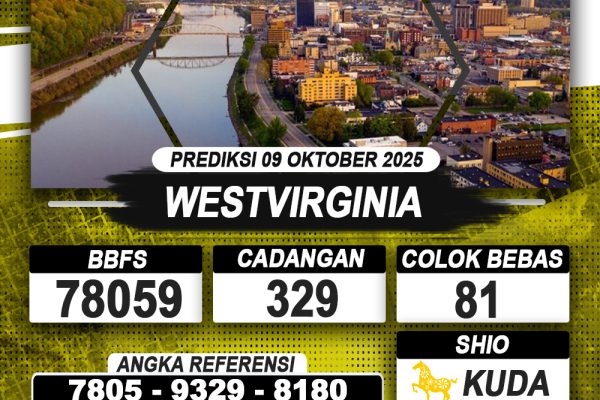 PREDIKSI WESTVIRGINIA 09 OKTOBER 2025 | PREDIKSI TOGEL KUNINGTOTO