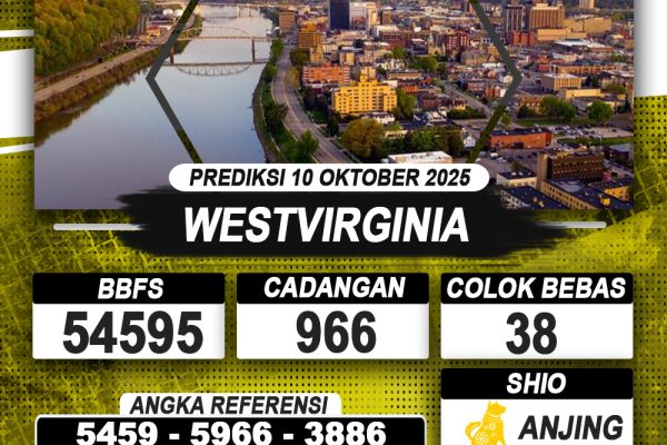 PREDIKSI WESTVIRGINIA 10 OKTOBER 2025 | PREDIKSI TOGEL KUNINGTOTO