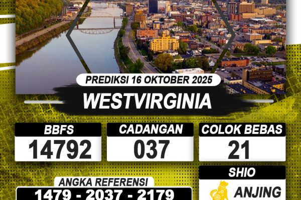 PREDIKSI WESTVIRGINIA 16 OKTOBER 2025 | PREDIKSI TOGEL KUNINGTOTO