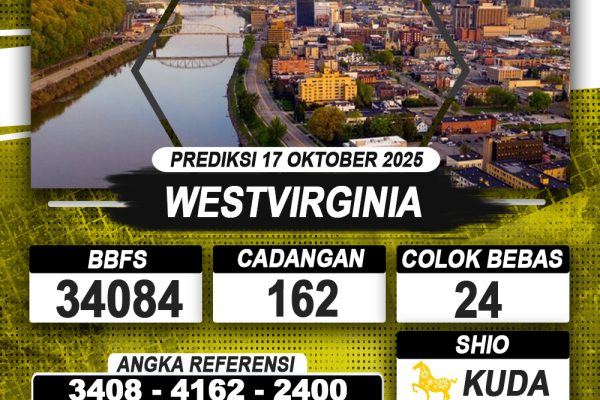 PREDIKSI WESTVIRGINIA 17 OKTOBER 2025 | PREDIKSI TOGEL KUNINGTOTO