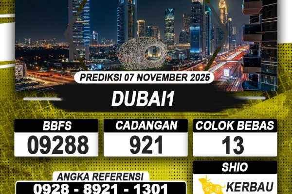 PREDIKSI DUBAI1 07 NOVEMBER 2025 | PREDIKSI TOGEL KUNINGTOTO