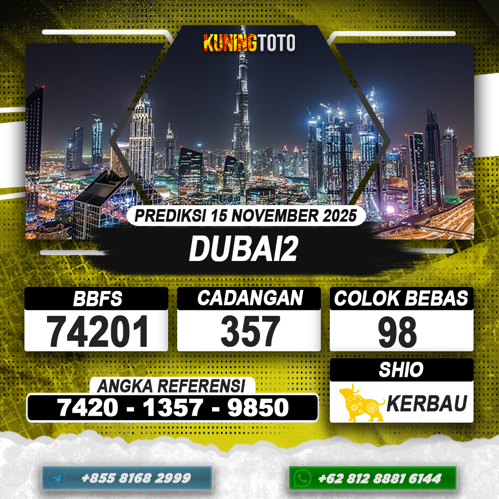 PREDIKSI DUBAI2 15 NOVEMBER 2025 | PREDIKSI TOGEL KUNINGTOTO
