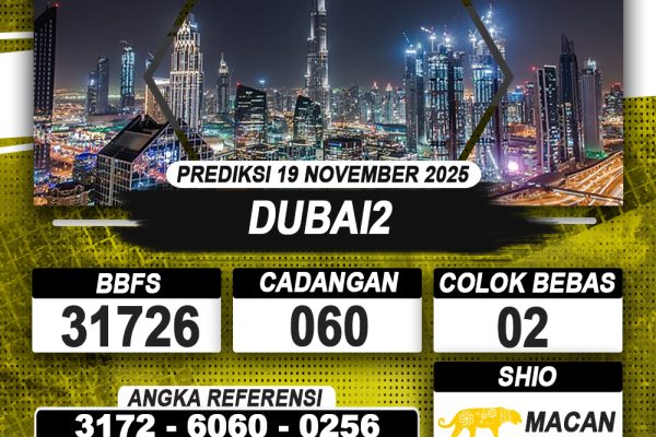 PREDIKSI DUBAI2 19 NOVEMBER 2025 | PREDIKSI TOGEL KUNINGTOTO