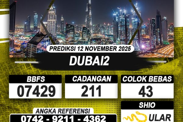 PREDIKSI DUBAI2 12 NOVEMBER 2025 | PREDIKSI TOGEL KUNINGTOTO