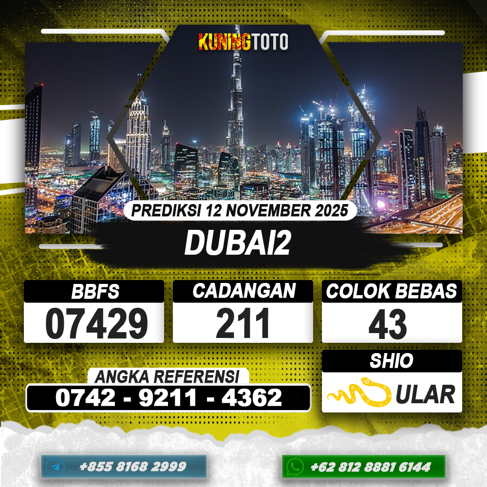 PREDIKSI DUBAI2 12 NOVEMBER 2025 | PREDIKSI TOGEL KUNINGTOTO