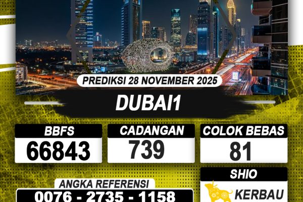 PREDIKSI DUBAI1 28 NOVEMBER 2025 | PREDIKSI TOGEL KUNINGTOTO