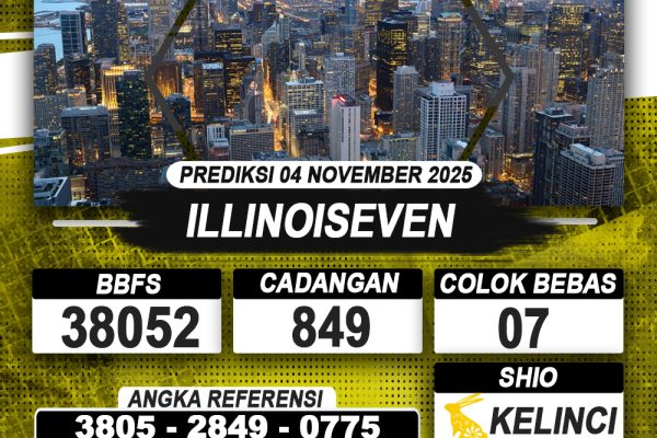 PREDIKSI ILLINOISEVEN 04 NOVEMBER 2025 | PREDIKSI TOGEL KUNINGTOTO