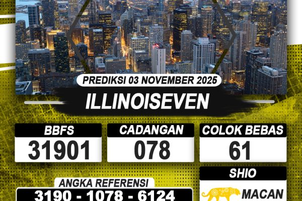 PREDIKSI ILLINOISEVEN 03 NOVEMBER 2025 | PREDIKSI TOGEL KUNINGTOTO