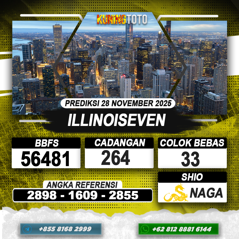 PREDIKSI ILLINOISEVEN 28 NOVEMBER 2025 | PREDIKSI TOGEL KUNINGTOTO