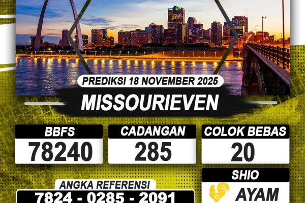 PREDIKSI MISSOURIEVEN 18 NOVEMBER 2025 | PREDIKSI TOGEL KUNINGTOTO