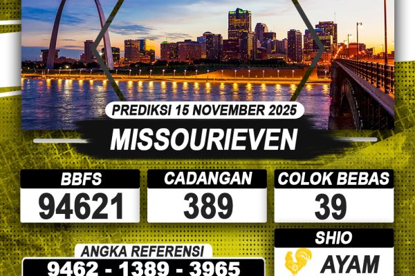 PREDIKSI MISSOURIEVEN 15 NOVEMBER 2025 | PREDIKSI TOGEL KUNINGTOTO