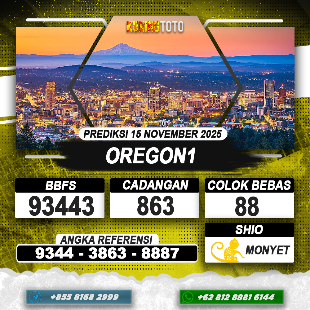 PREDIKSI OREGON1 15 NOVEMBER 2025 | PREDIKSI TOGEL KUNINGTOTO