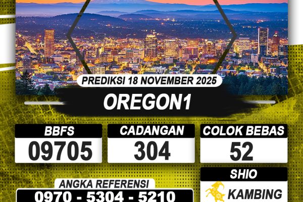 PREDIKSI OREGON1 18 NOVEMBER 2025 | PREDIKSI TOGEL KUNINGTOTO