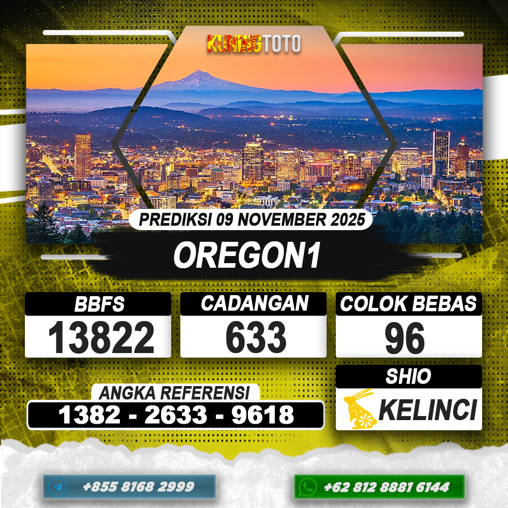 PREDIKSI OREGON1 09 NOVEMBER 2025 | PREDIKSI TOGEL KUNINGTOTO