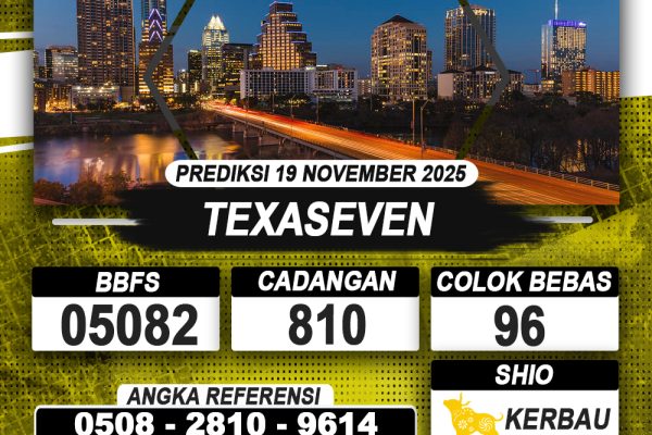 PREDIKSI TEXASEVEN 19 NOVEMBER 2025 | PREDIKSI TOGEL KUNINGTOTO