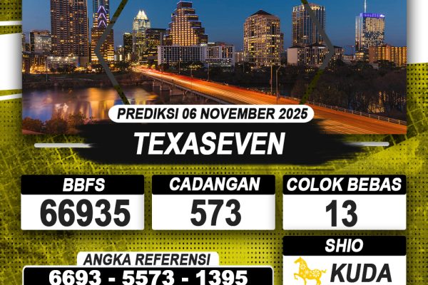 PREDIKSI TEXASEVEN 06 NOVEMBER 2025 | PREDIKSI TOGEL KUNINGTOTO
