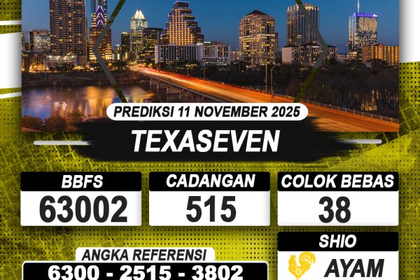 PREDIKSI TEXASEVEN 11 NOVEMBER 2025 | PREDIKSI TOGEL KUNINGTOTO