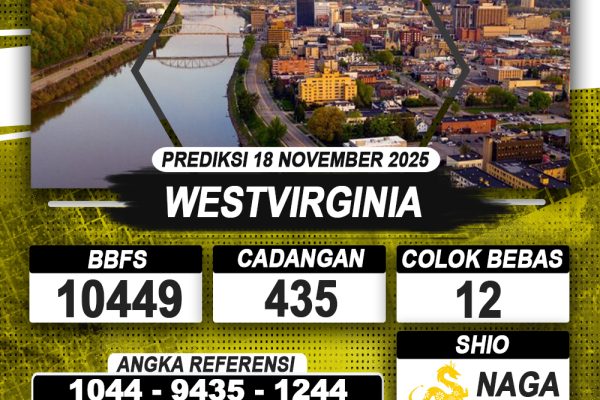 PREDIKSI WESTVIRGINIA 18 NOVEMBER 2025 | PREDIKSI TOGEL KUNINGTOTO