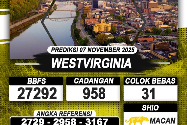 PREDIKSI WESTVIRGINIA 07 NOVEMBER 2025 | PREDIKSI TOGEL KUNINGTOTO