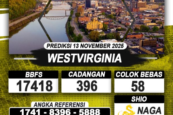 PREDIKSI WESTVIRGINIA 13 NOVEMBER 2025 | PREDIKSI TOGEL KUNINGTOTO