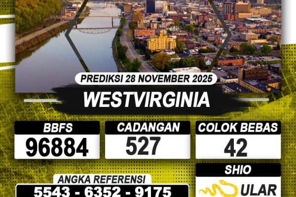 PREDIKSI WESTVIRGINIA 28 NOVEMBER 2025 | PREDIKSI TOGEL KUNINGTOTO
