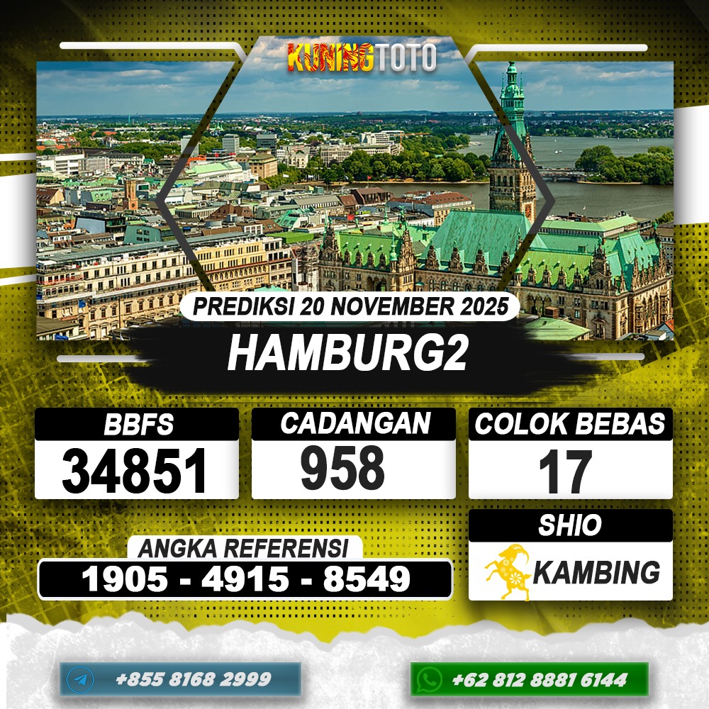 PREDIKSI HAMBURG2 20 NOVEMBER 2025 | PREDIKSI TOGEL KUNINGTOTO