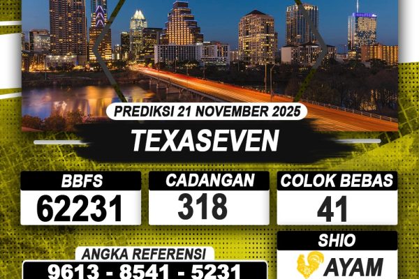 PREDIKSI TEXASEVEN 21 NOVEMBER 2025 | PREDIKSI TOGEL KUNINGTOTO