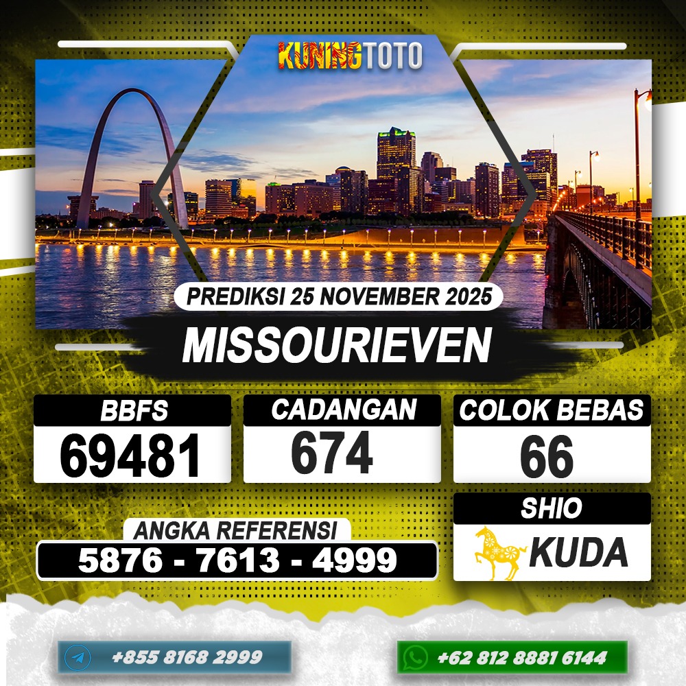 PREDIKSI MISSOURIEVEN 25 NOVEMBER 2025 | PREDIKSI TOGEL KUNINGTOTO