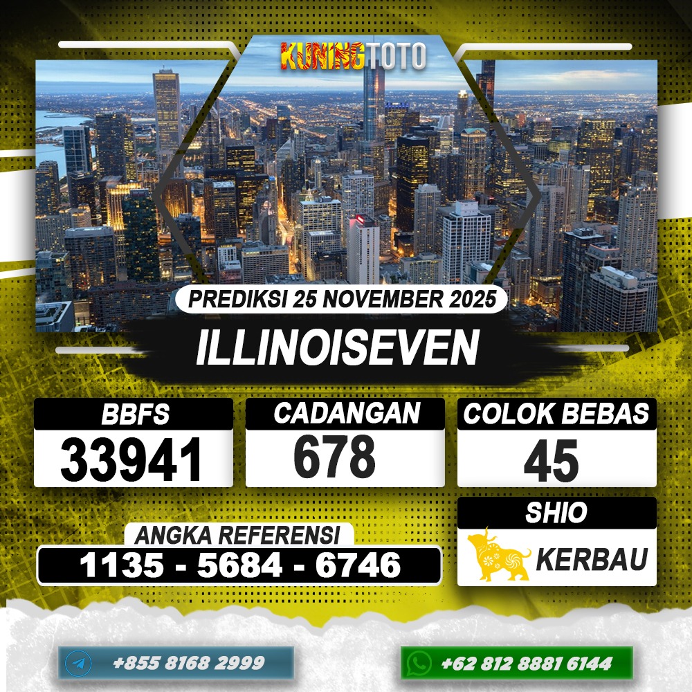 PREDIKSI ILLINOISEVEN 25 NOVEMBER 2025 | PREDIKSI TOGEL KUNINGTOTO