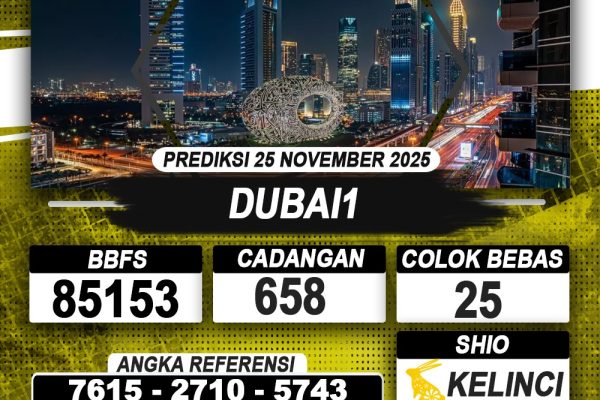 PREDIKSI DUBAI1 25 NOVEMBER 2025 | PREDIKSI TOGEL KUNINGTOTO