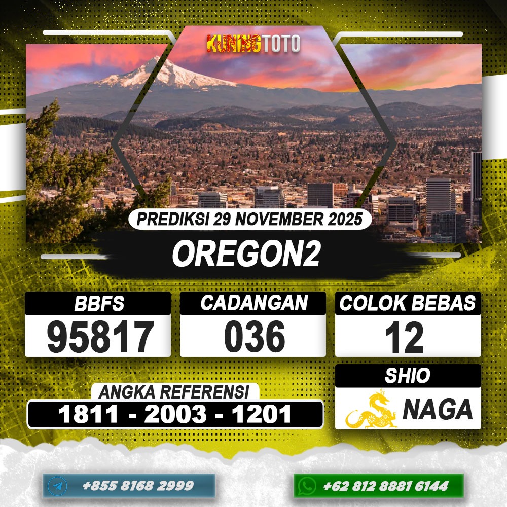PREDIKSI OREGON2 29 NOVEMBER 2025 | PREDIKSI TOGEL KUNINGTOTO