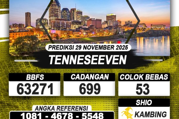 PREDIKSI TENNESEEVEN 29 NOVEMBER 2025 | PREDIKSI TOGEL KUNINGTOTO