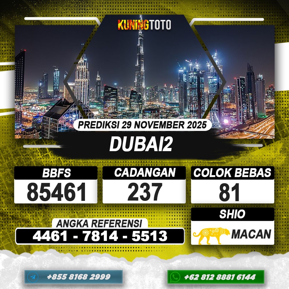 PREDIKSI DUBAI2 29 NOVEMBER 2025 | PREDIKSI TOGEL KUNINGTOTO