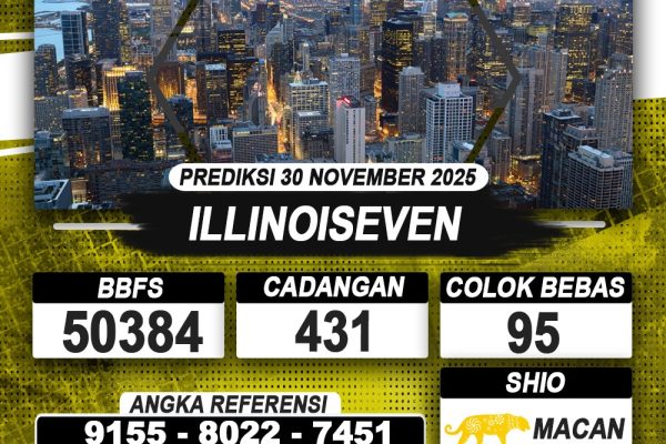 PREDIKSI ILLINOISEVEN 30 NOVEMBER 2025 | PREDIKSI TOGEL KUNINGTOTO