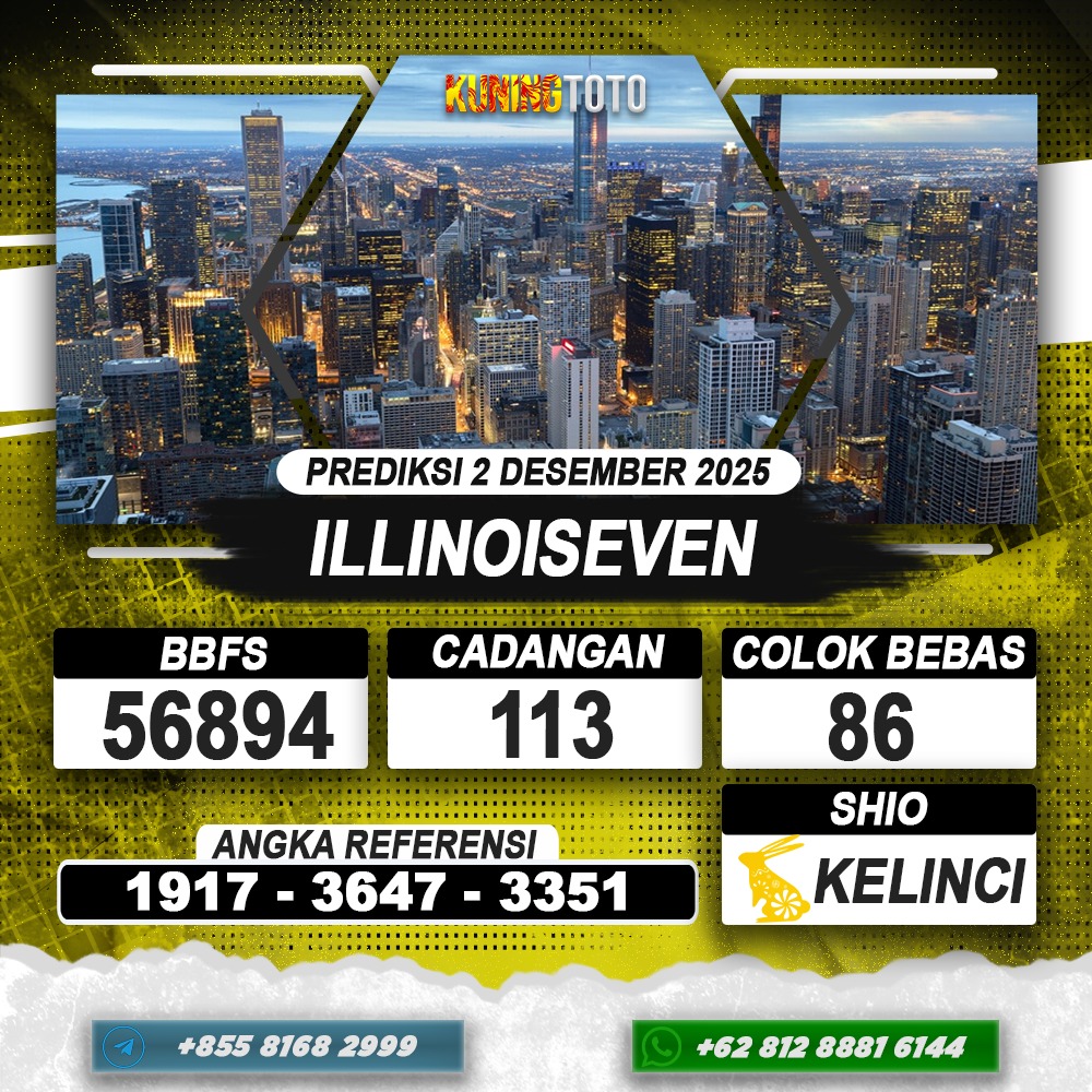 PREDIKSI ILLINOISEVEN 02 DESEMBER 2025 | PREDIKSI TOGEL KUNINGTOTO