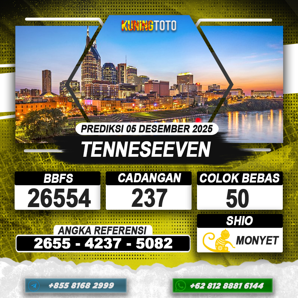 PREDIKSI TENNESEEVEN 05 DESEMBER 2025 | PREDIKSI TOGEL KUNINGTOTO